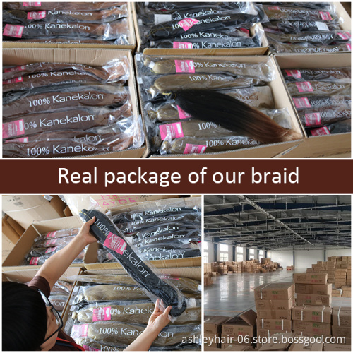 Julianna Attachments Synthetic Hair For Braids Braiding Ombre Pre Stretched Prestretched Braiding Hair Pre Stretch